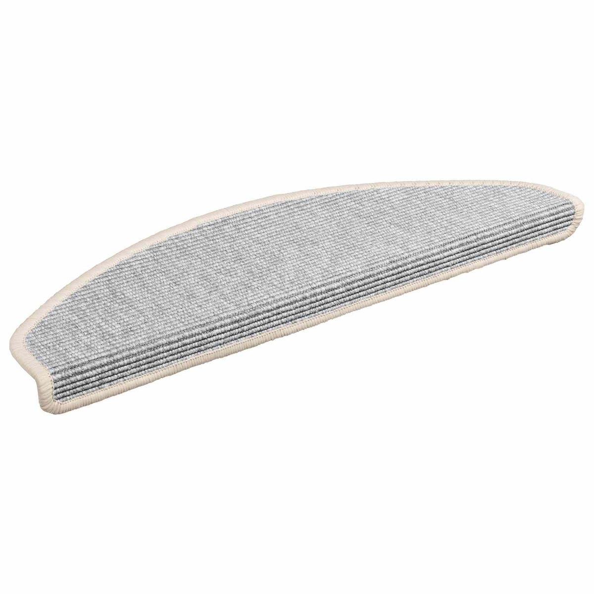 Vidaxl trapmatten 15 st 65x21x4 cm zilver halfrond groot