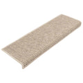 Vidaxl trapmatten 15 st 65x21x4 cm lichtbeige met rechthoekige rand