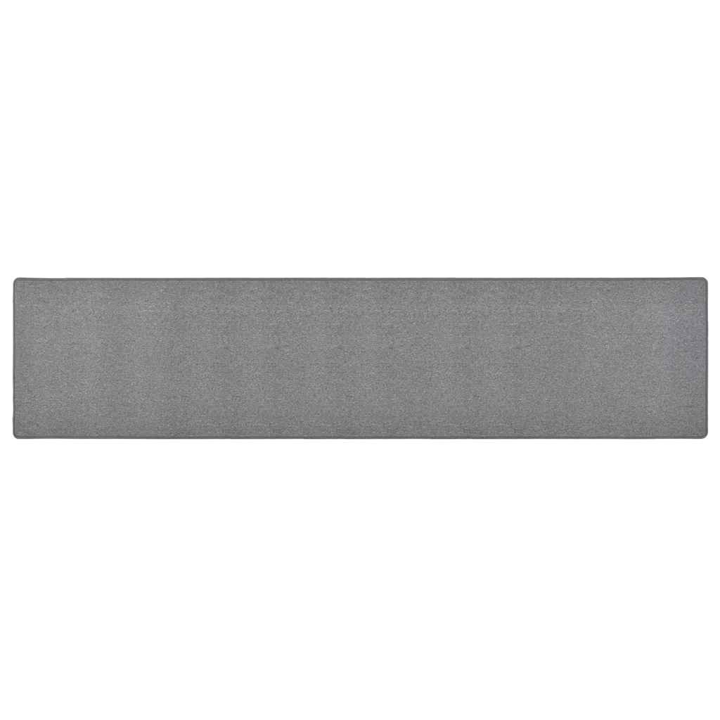 VidaXL Teppichläufer 50x250 cm Dunkelgrau