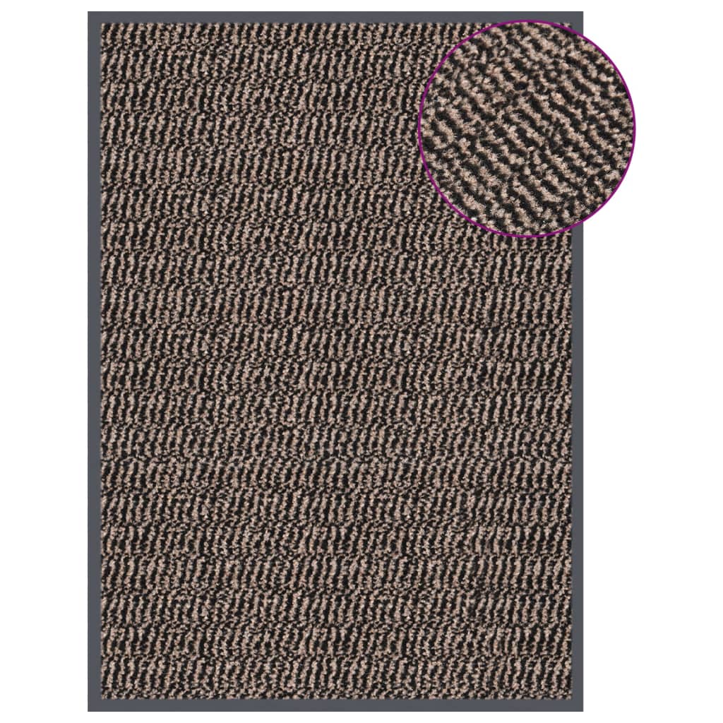 VidaXL Fußmatte, getuftet, 40 x 60 cm, Dunkelbraun