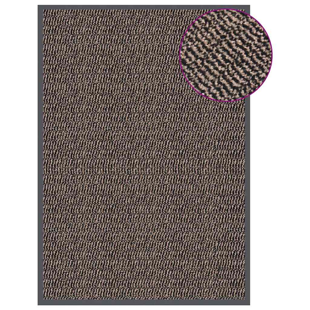 VidaXL getuftete Fußmatte 60x90 cm Dunkelbraun