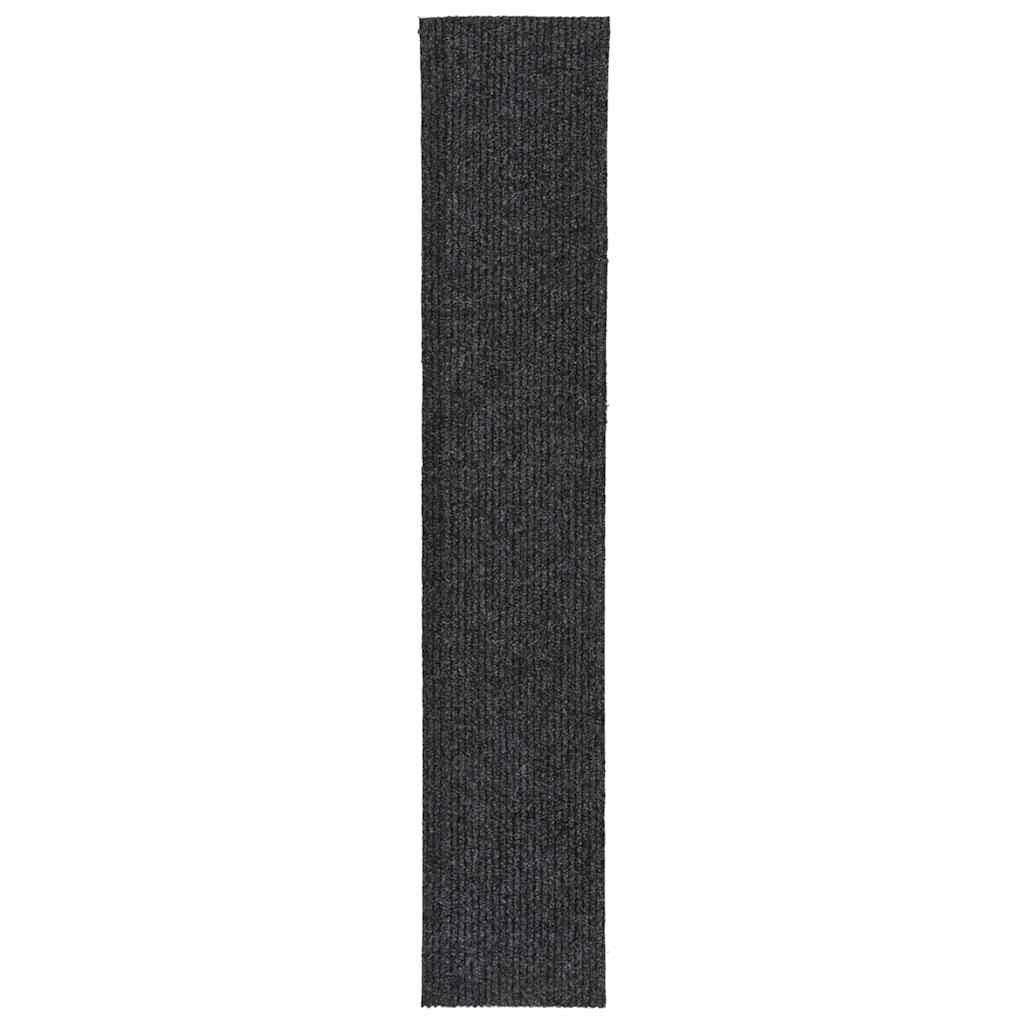 Vidaxl droogloopmat 100x500 cm antracietkleurig