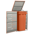 VIDAXL -Container peicher nur 69x77,5x112,5 cm Edelstahl