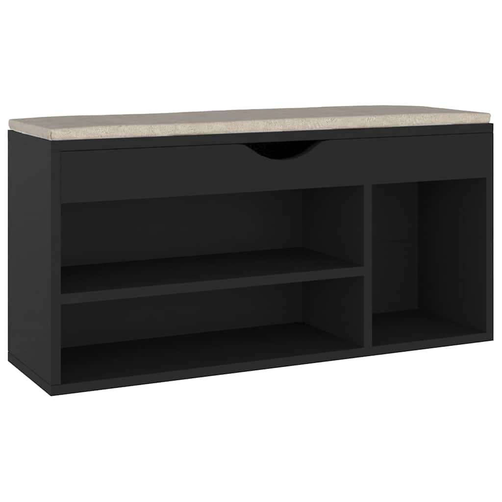 VIDAXL -Schuhbank mit Kissen 104x30x49 cm, professionell aus Holz gefertigt