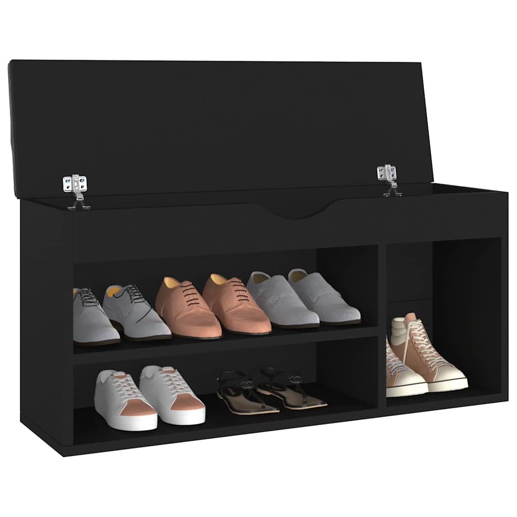 VIDAXL -Schuhbank mit Kissen 104x30x49 cm, professionell aus Holz gefertigt