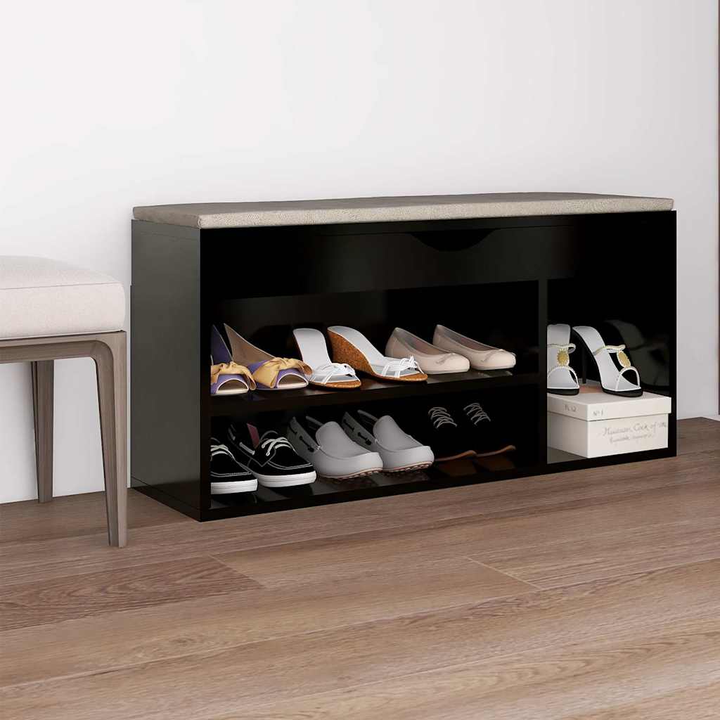 VIDAXL -Schuhbank mit Kissen 104x30x49 cm, professionell aus Holz gefertigt