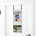 VidaXL Türspiegel 30x80 cm Glas und Aluminium goldfarben
