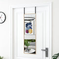 VidaXL Türspiegel 30x100 cm Glas und Aluminium goldfarben