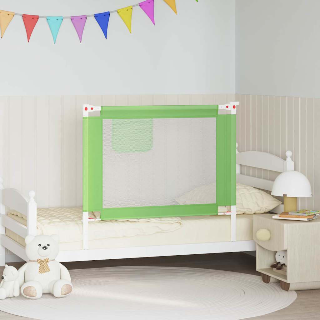 VidaXL Kinderbettgitter 100x25 cm Stoff Grün