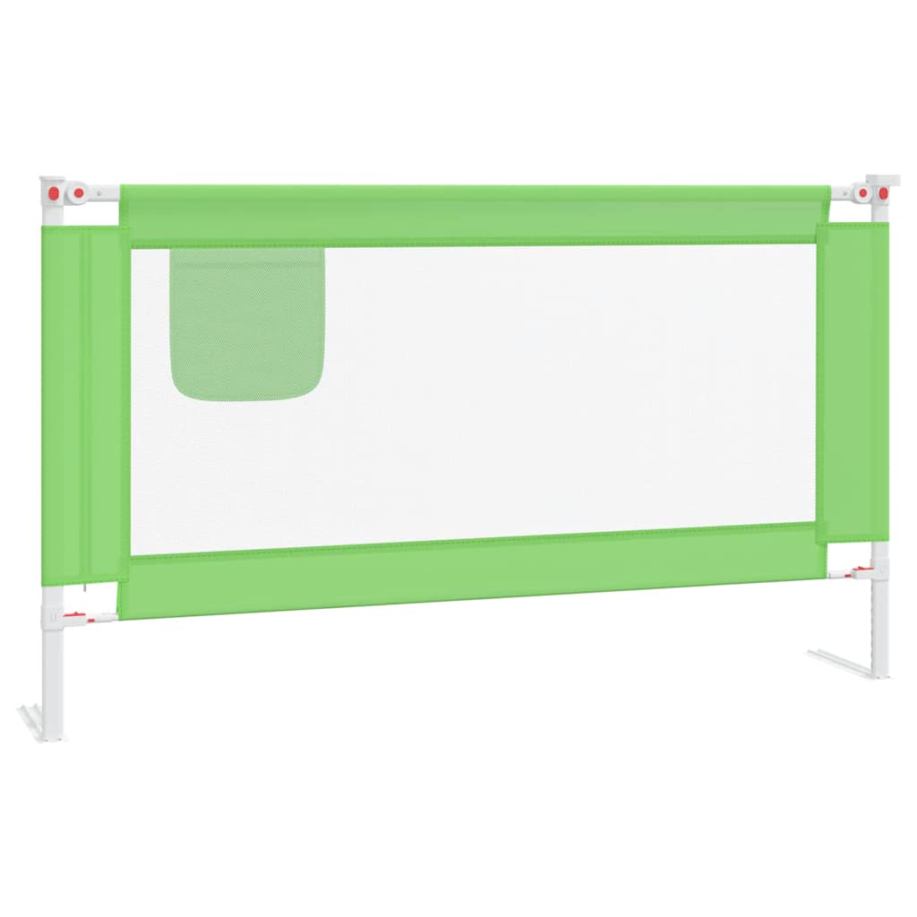 VidaXL Kinderbettgitter 140x25 cm Stoff Grün