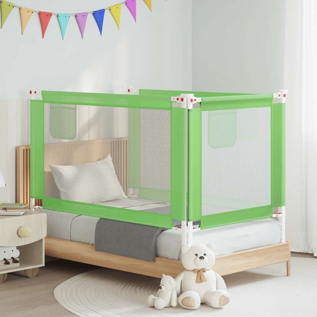 VidaXL Kinderbettgitter 140x25 cm Stoff Grün