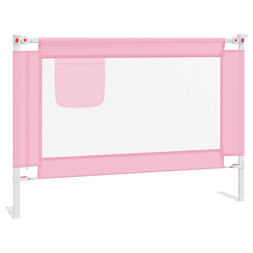 VidaXL Kinderbettgitter 90x25 cm Stoff Rosa