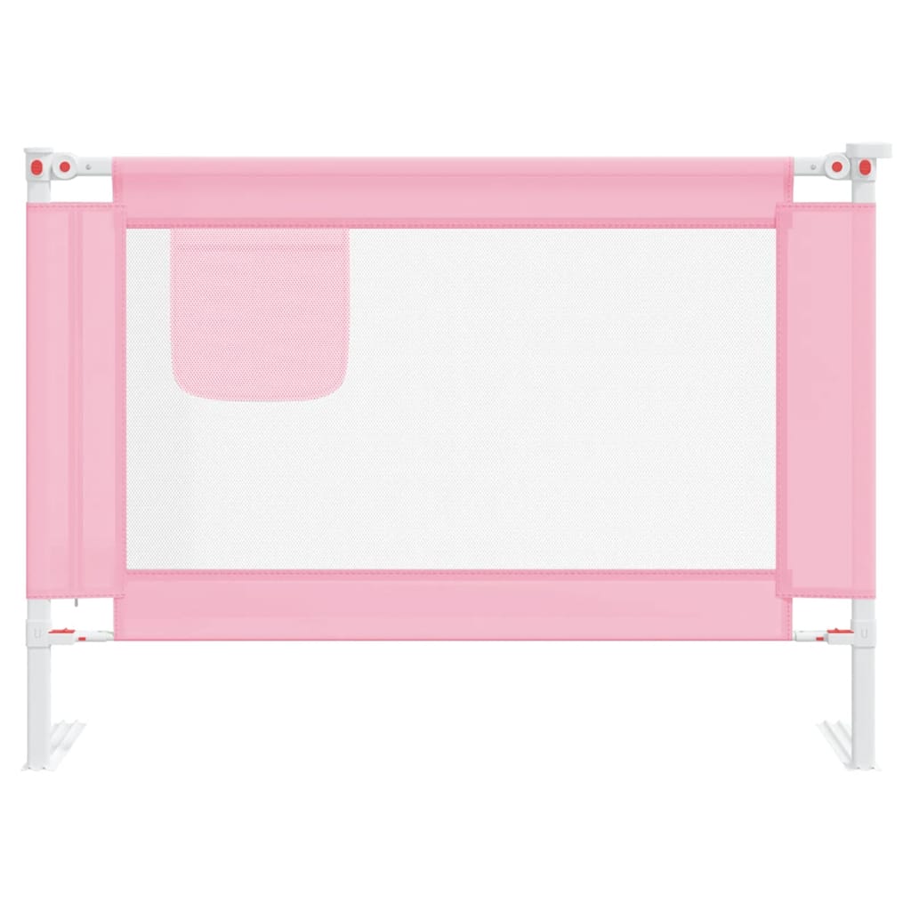 VidaXL Kinderbettgitter 90x25 cm Stoff Rosa