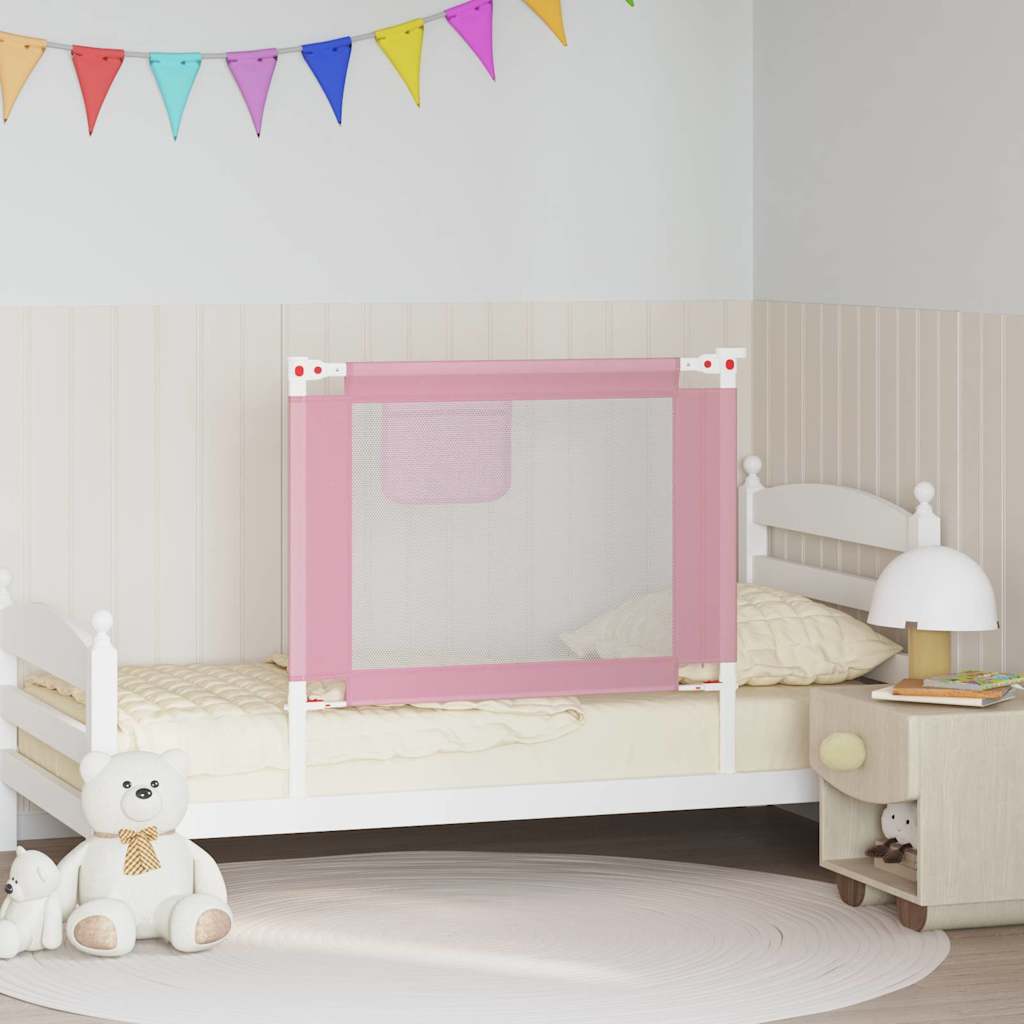 Vidaxl bedhekje peuter 90x25 cm stof roze