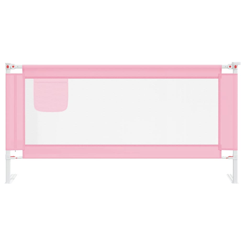 VidaXL Kinderbettgitter 180x25 cm Stoff Rosa