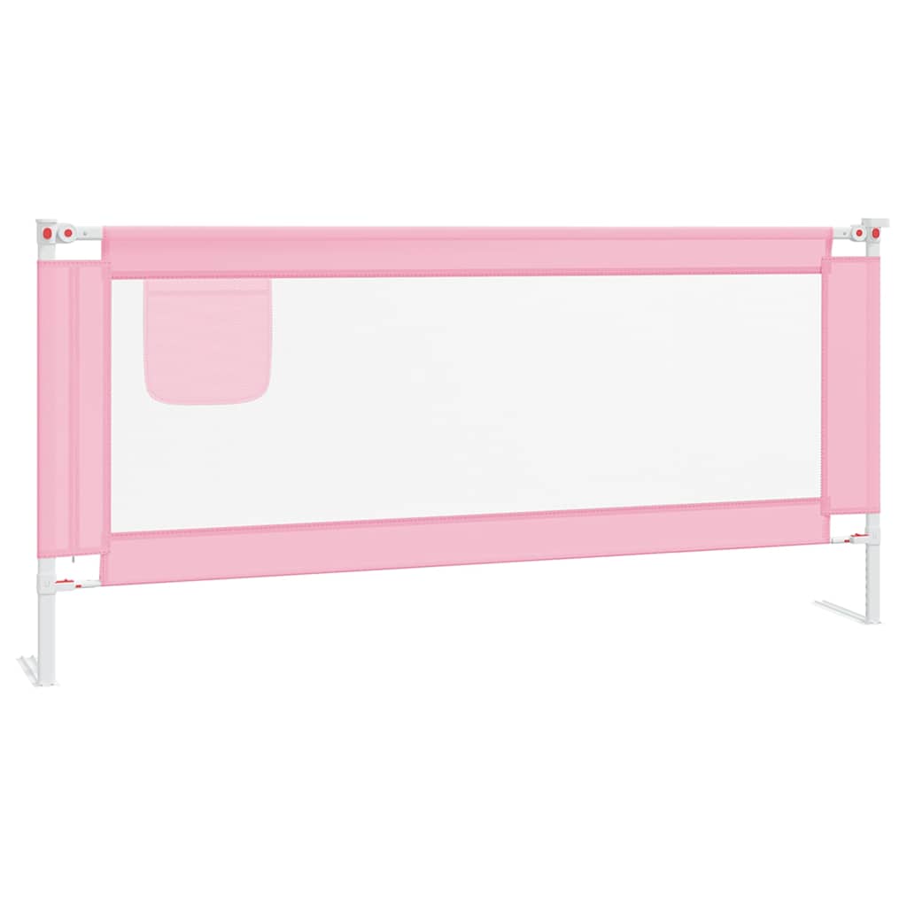 VidaXL Kinderbettgitter 200x25 cm Stoff Rosa