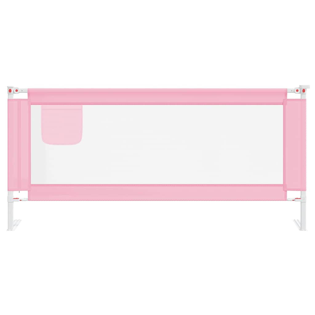 VidaXL Kinderbettgitter 200x25 cm Stoff Rosa