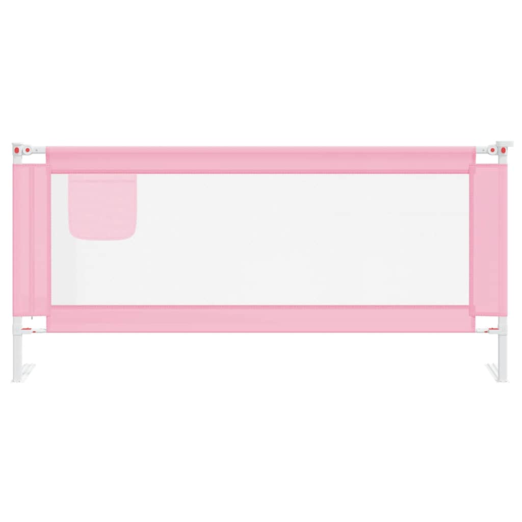 VidaXL Kinderbettgitter 200x25 cm Stoff Rosa