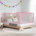 VidaXL Kinderbettgitter 200x25 cm Stoff Rosa