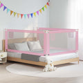 VidaXL Kinderbettgitter 200x25 cm Stoff Rosa