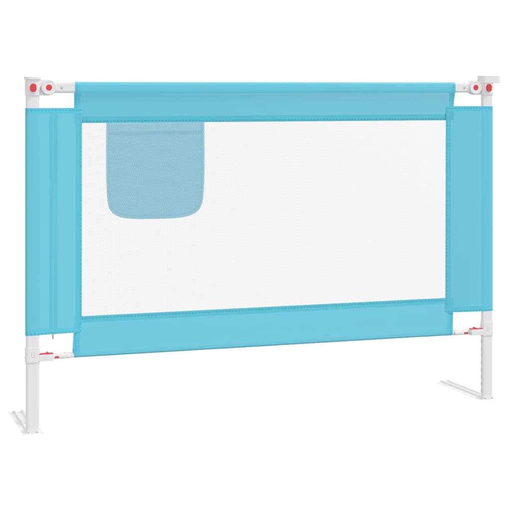 VidaXL Kleinkind-Bettgitter 100x25 cm Stoff Blau