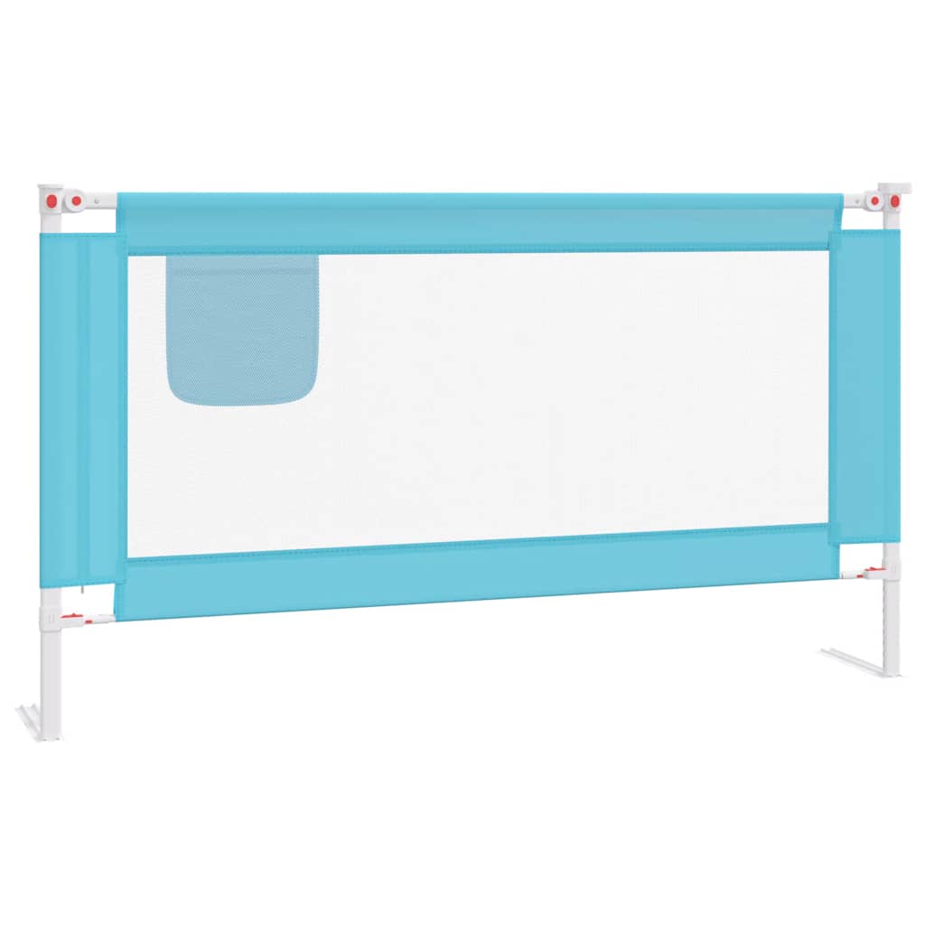 VidaXL Kleinkind-Bettgitter 150x25 cm Stoff Blau