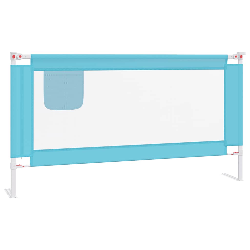 VidaXL Kleinkind-Bettgitter 160x25 cm Stoff Blau