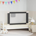 Vidaxl bedhekje peuter 120x25 cm stof donkergrijs
