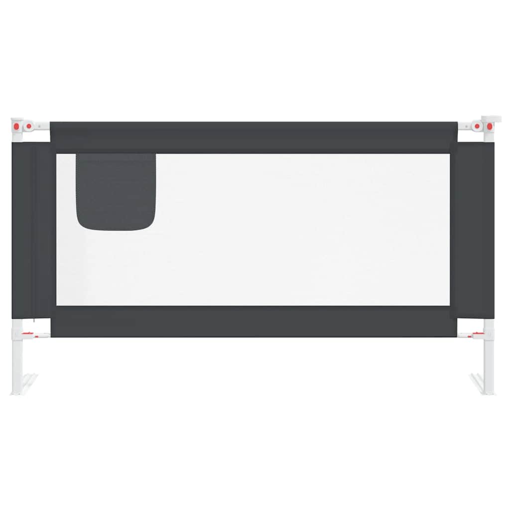 VidaXL Kinderbettgitter 150x25 cm Stoff Dunkelgrau