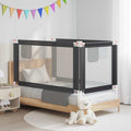 VidaXL Kinderbettgitter 150x25 cm Stoff Dunkelgrau