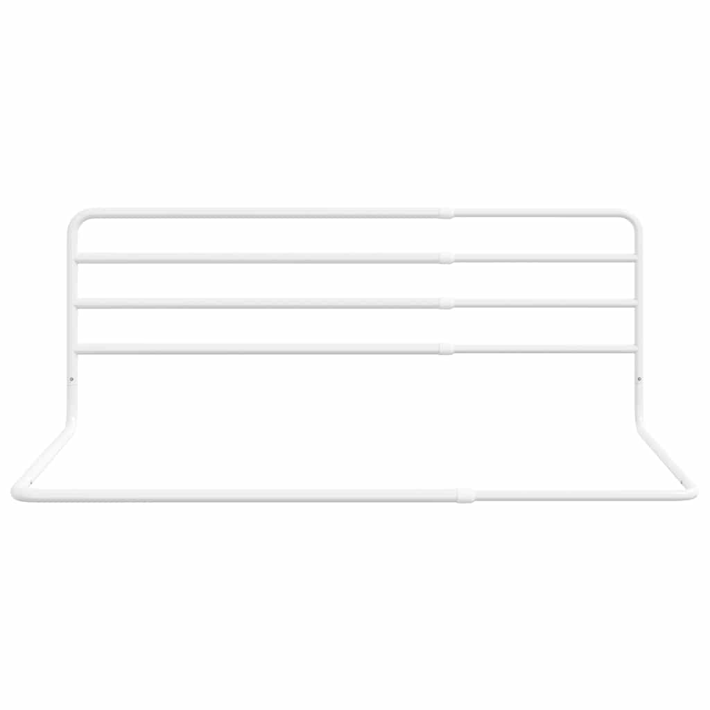 VidaXL Kleinkind-Bettgitter (76-137) x 55 cm, Eisen, Weiß