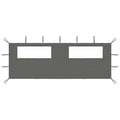 VidaXL Pavillon-Seitenwand mit Fenstern 6x2 m Anthrazit