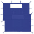 VidaXL Pavillon-Seitenwände mit Fenstern, 2 Stück, Blau