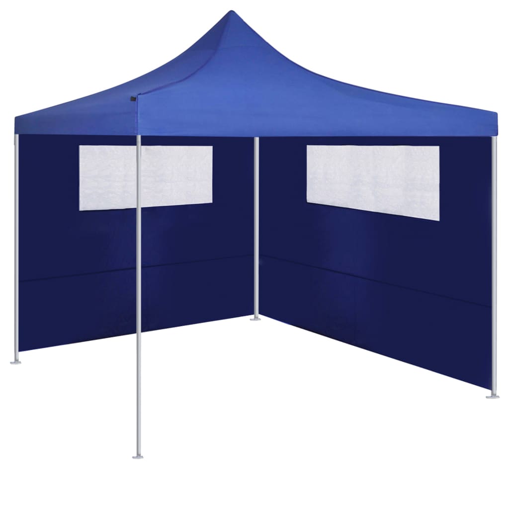 VidaXL Pavillon-Seitenwände mit Fenstern, 2 Stück, Blau