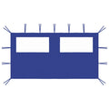 Vidaxl prieelzijwand met ramen 4x2 m blauw