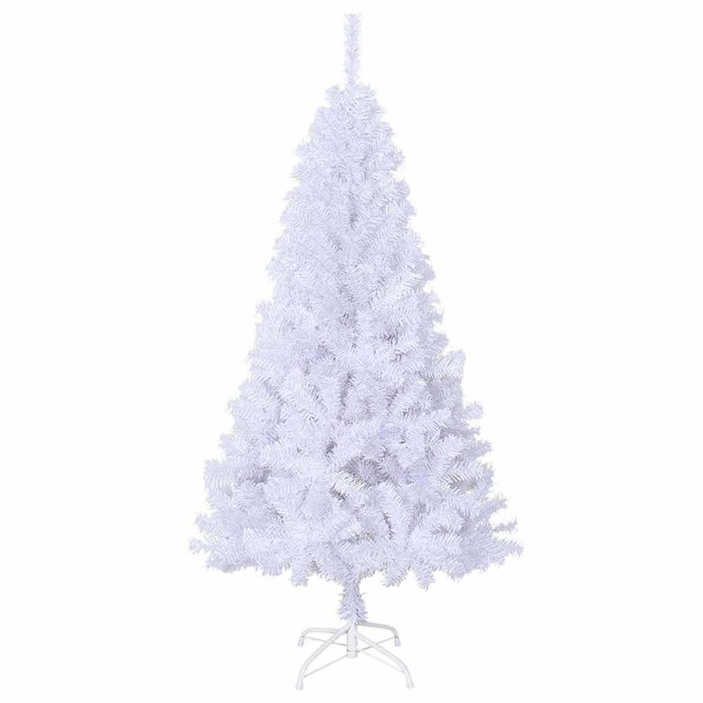 Vidaxl kunstkerstboom met dikke takken 120 cm pvc wit
