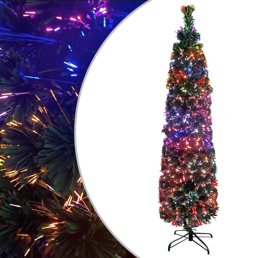VidaXL Künstlicher Weihnachtsbaum mit Ständer, schmal, 120 cm, Fiberglas