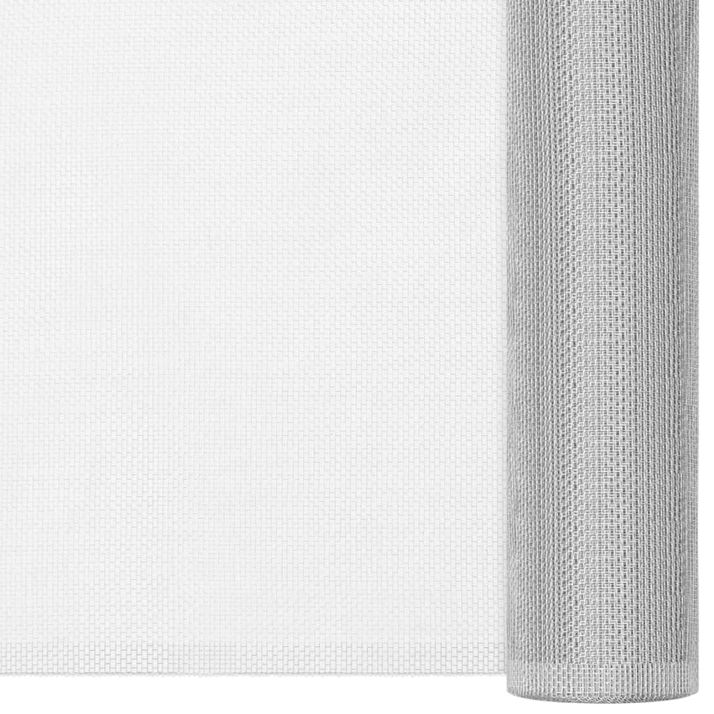 Vidaxl gaas 112x2000 cm aluminium zilverkleurig