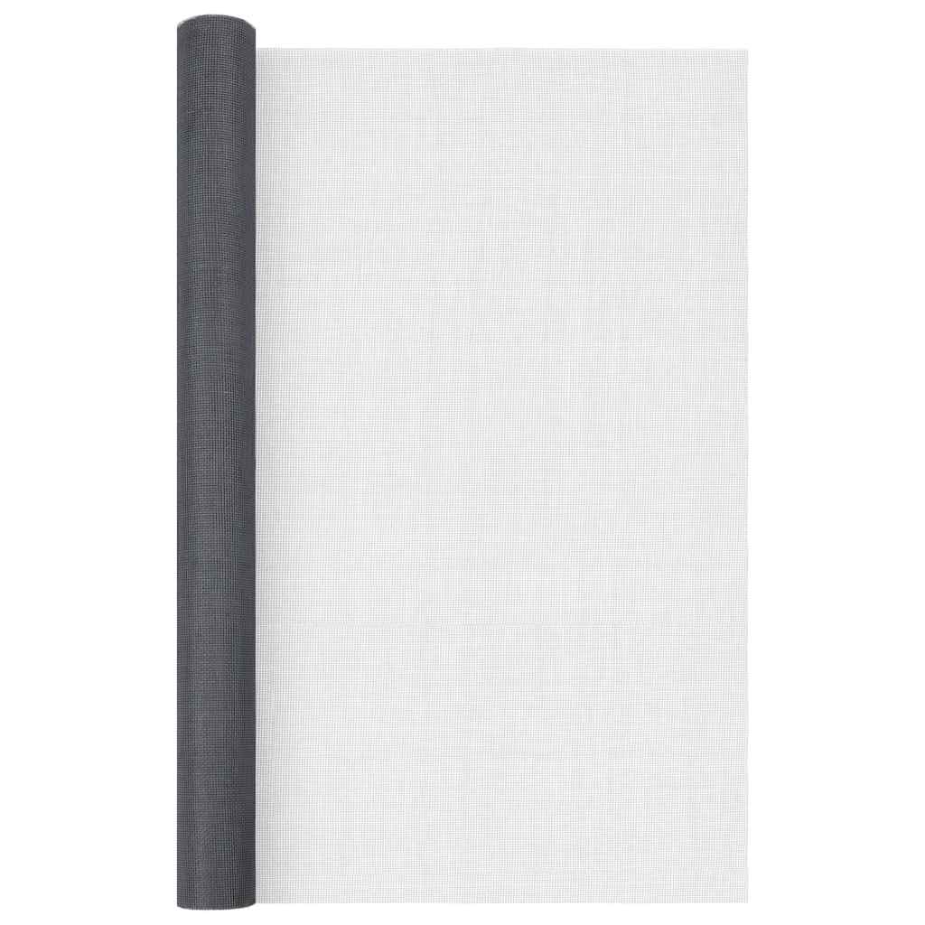VidaXL Mesh 80x2000 cm Fiberglas Grau