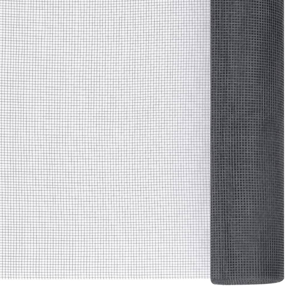 VidaXL Mesh 112x1000 cm Fiberglas Grau