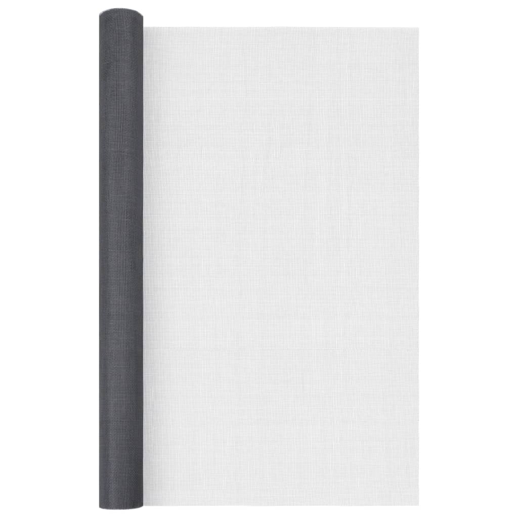 VidaXL Mesh 112x1000 cm Fiberglas Grau