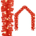 Vidaxl Weihnachtsgirlande mit LED-Leuchten 20 m rot
