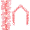 VidaXL Weihnachtsgirlande mit LED-Lichtern, 10 m, rosa