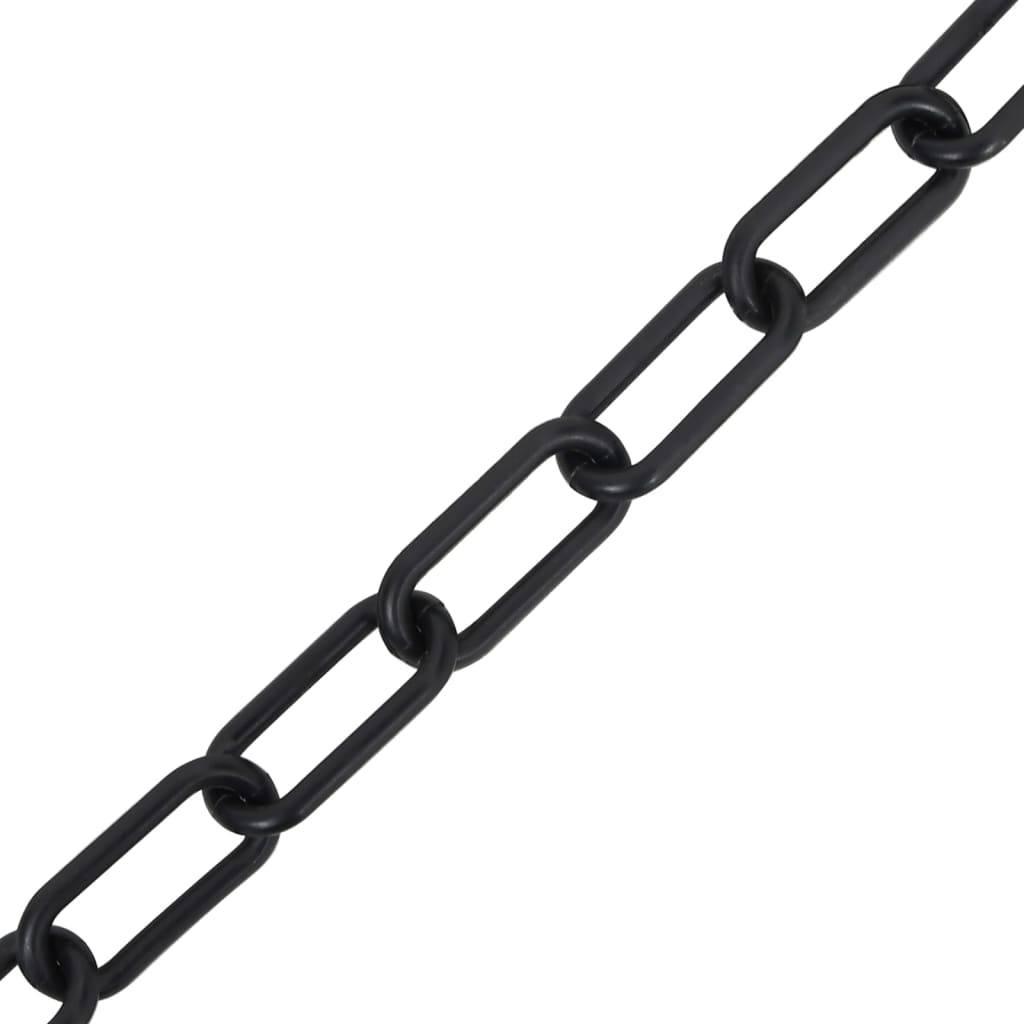 VidaXL Sicherheitskette ø 8 mm 30 m Kunststoff Schwarz