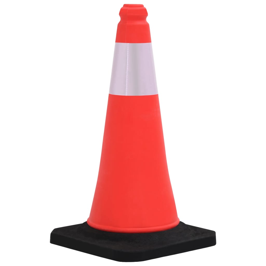 VIDAXL – Verkehrskegel mit blinkendem Sockel, 4 Stück, reflektierend, 50 cm