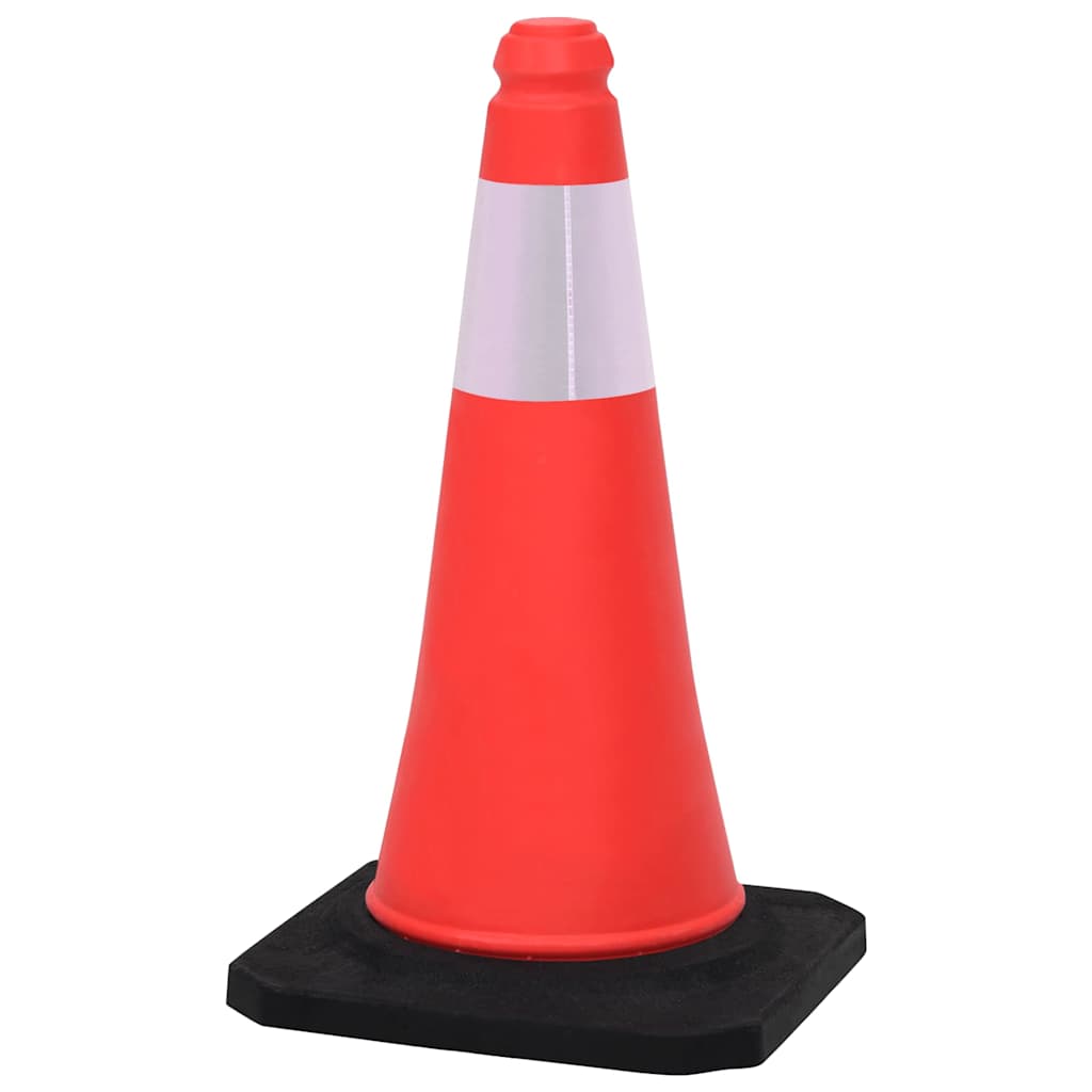VIDAXL – Verkehrskegel mit blinkendem Sockel, 4 Stück, reflektierend, 50 cm