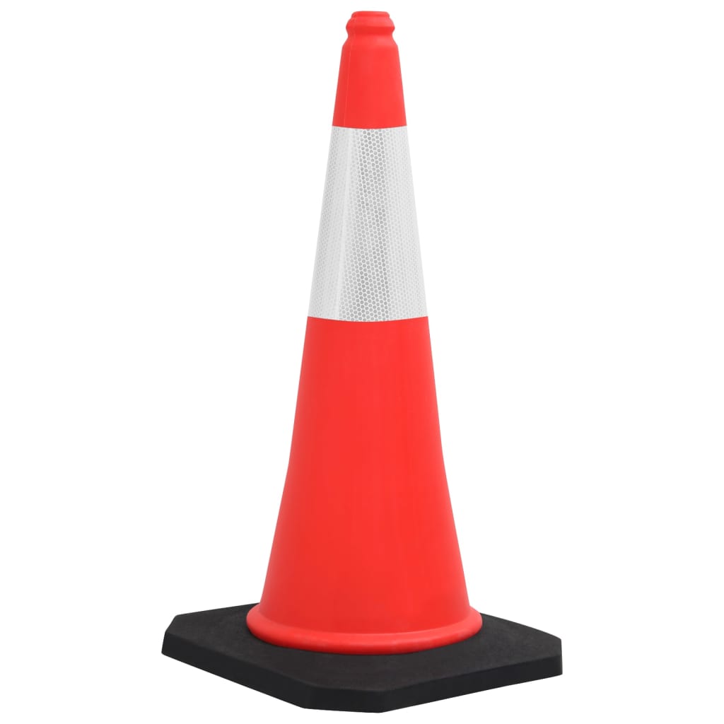 VIDAXL – Verkehrskegel mit blinkendem Sockel, 4 Stück, reflektierend, 75 cm