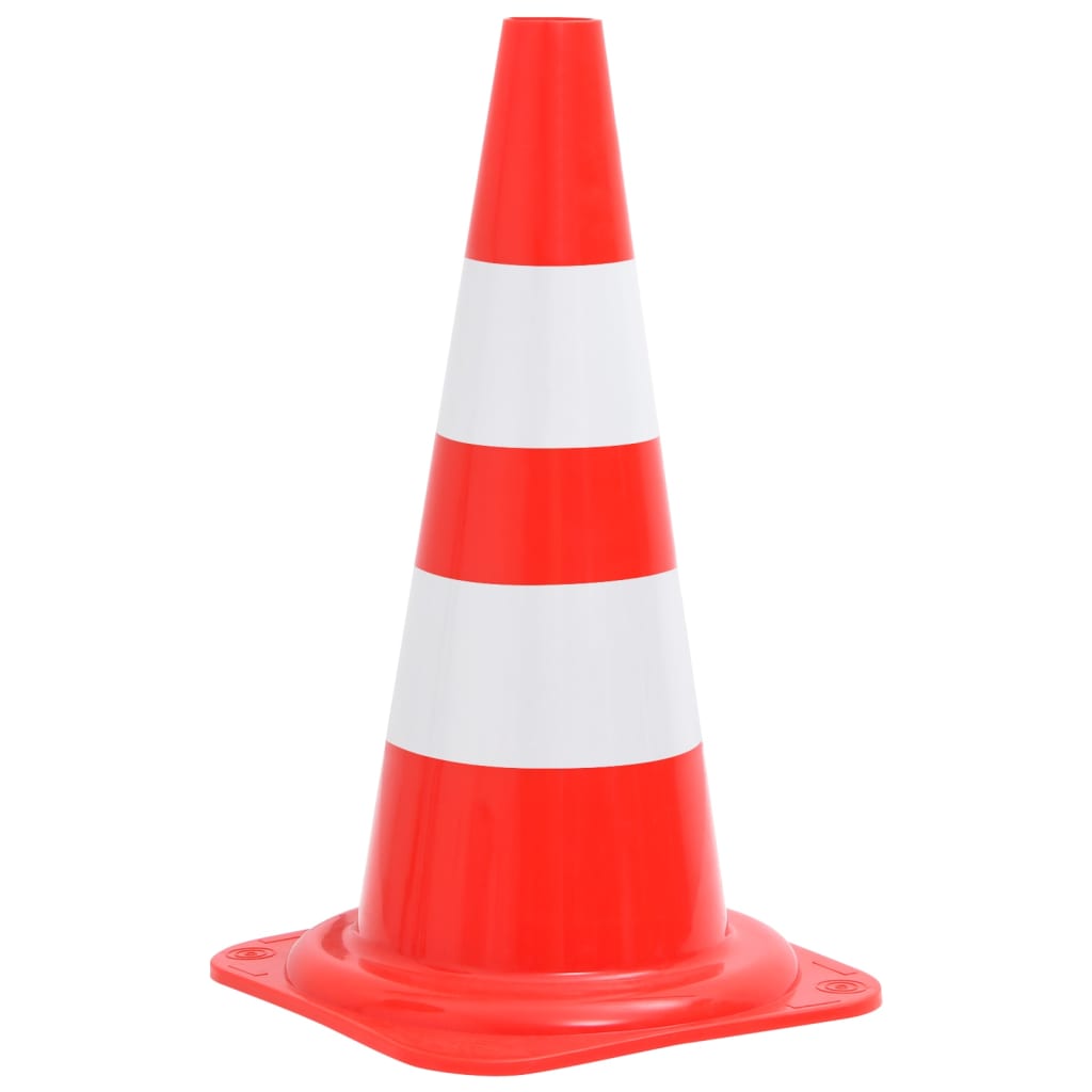 VidaXL Verkehrskegel, 4 Stück, reflektierend, 50 cm, rot und weiß