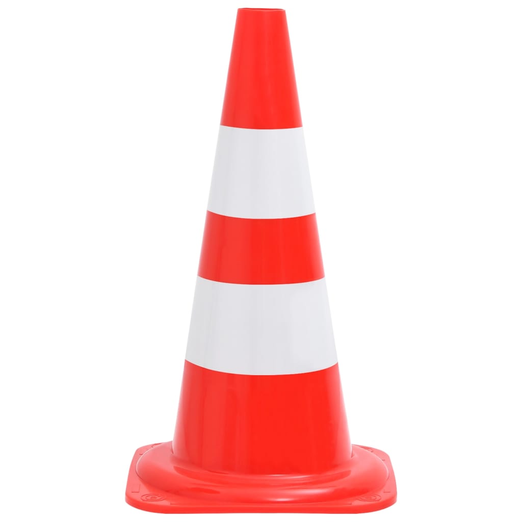 VidaXL Verkehrskegel, 4 Stück, reflektierend, 50 cm, rot und weiß
