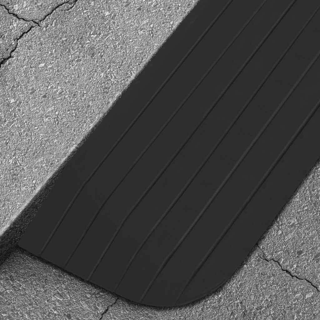 VIDAXL -Schwellenwert hilft 2 Stück 110x21x2,5 cm Gummi